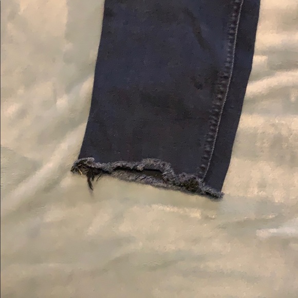 7 for all mankind mid rise ankle skinny raw hem - Picture 2 of 5